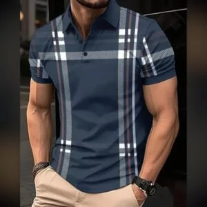 Code: 115 (Navy Blue) Premium China Polo Shirt For Men