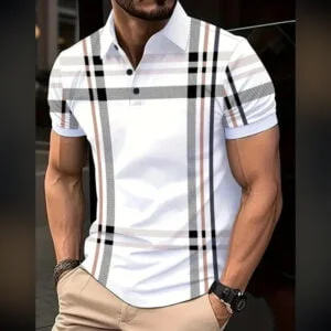 Code: 115 (White) Premium China Polo Shirt For Men