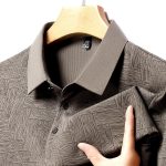 Code: 618(Brown) Premium China Polo Shirt For Men - Image 2