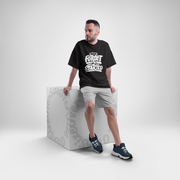 Premium Printed Drop Shoulder T-Shirt - Image 2