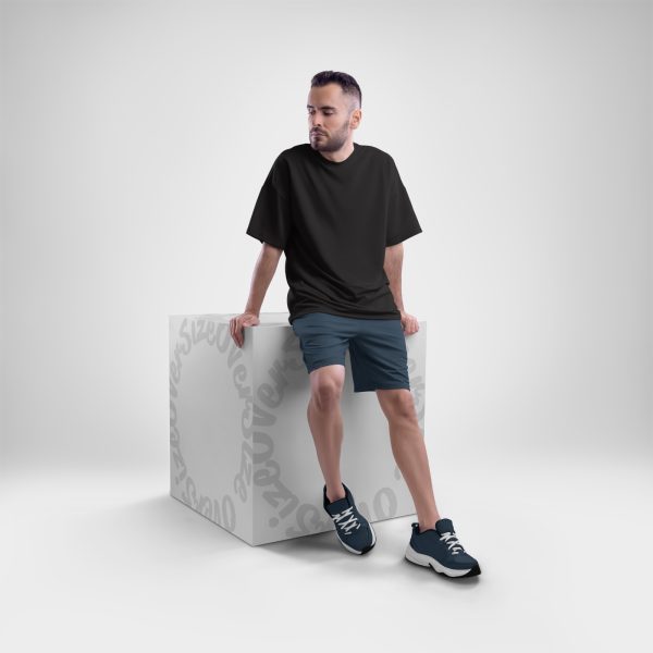 Premium Solid Drop Shoulder T-Shirt - Image 2