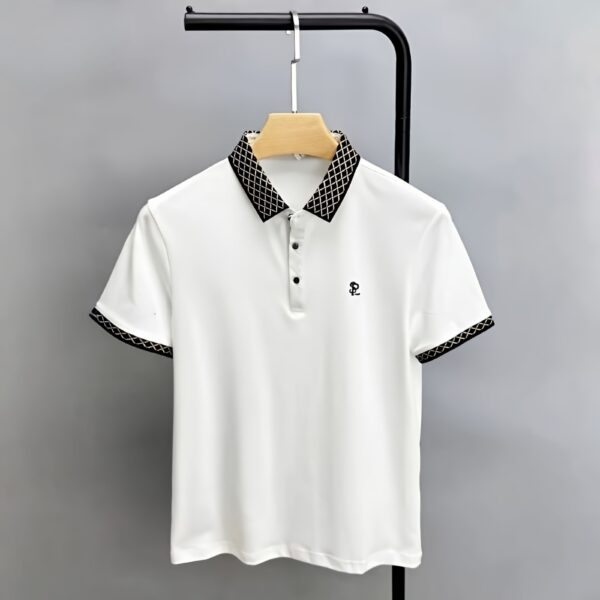 Code: 1850 Premium Cotton Polo Shirt For Men - Image 2