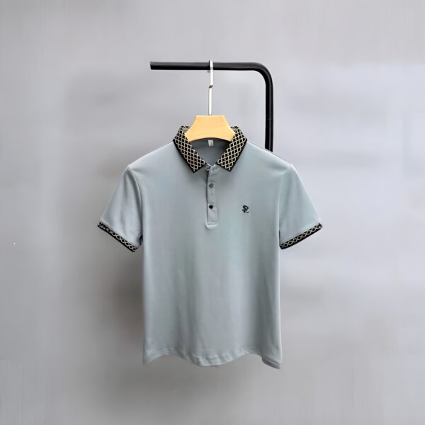 Code: 1859 Premium Cotton Polo Shirt For Men - Image 2