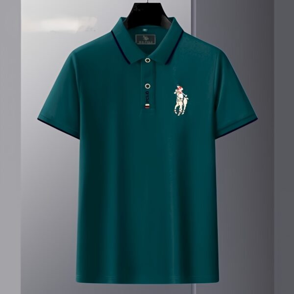 Code: 752 Premium Cotton Polo Shirt For Men - Image 2