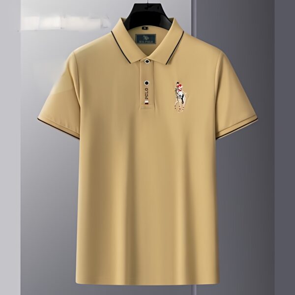 Code: 753 Premium Cotton Polo Shirt For Men - Image 2